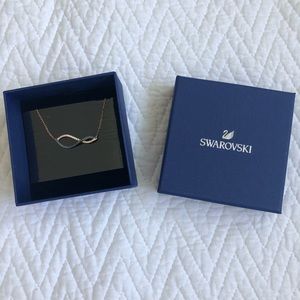 SWAROVSKI LEMON NECKLACE BLUE MIXED METAL